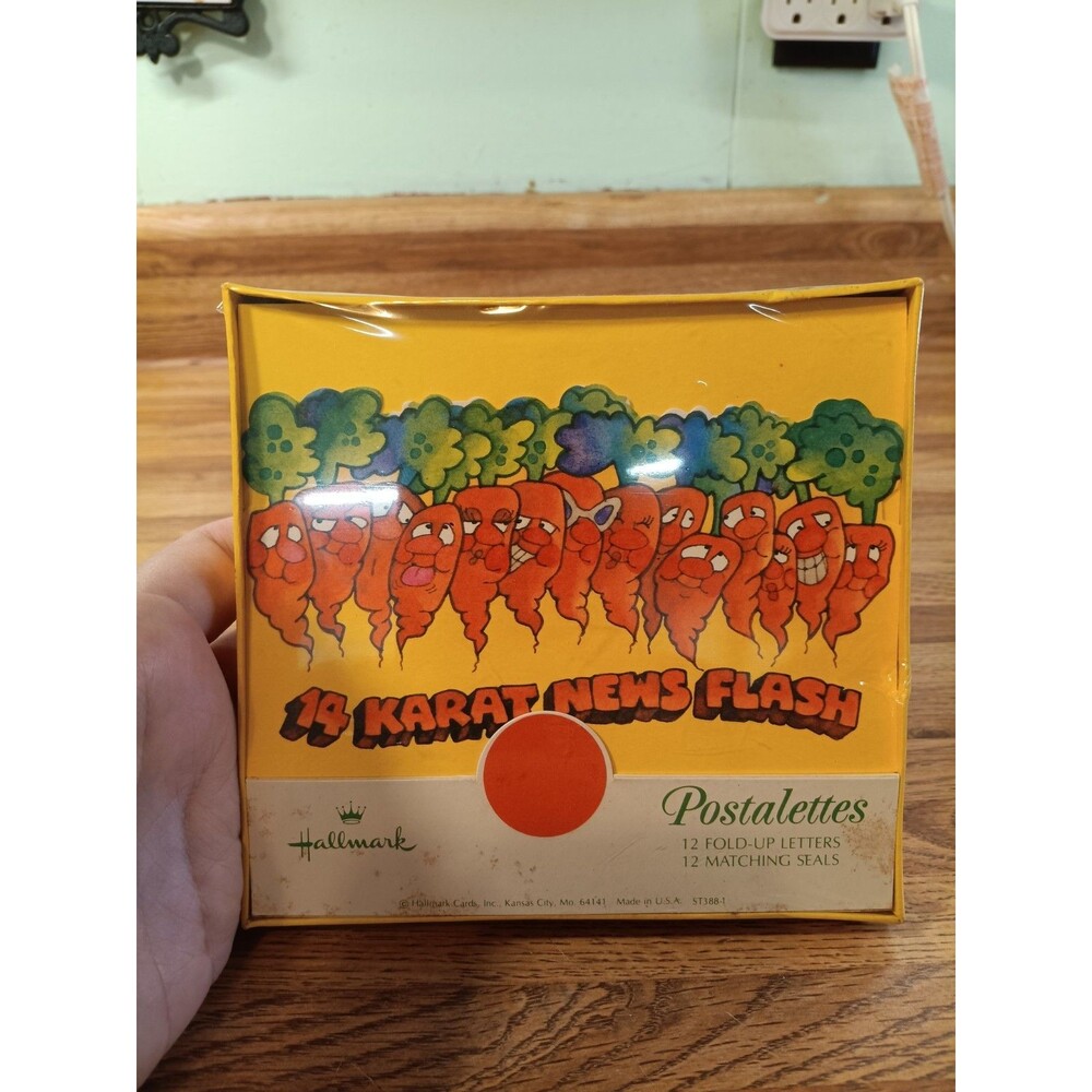 Vintage Hallmark Postalettes "14 Karat News Flash"